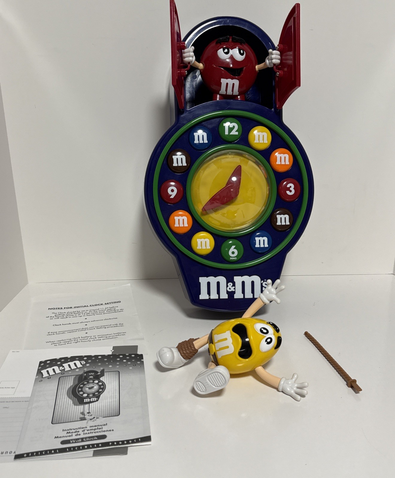 M&M Animated Pendulum Cuckoo Wall Clock/For Parts/Untested/Read