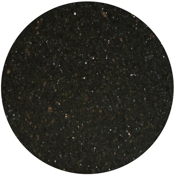 24'' Round All-Weather Granite Restaurant Table Top in Galaxy Black Finish