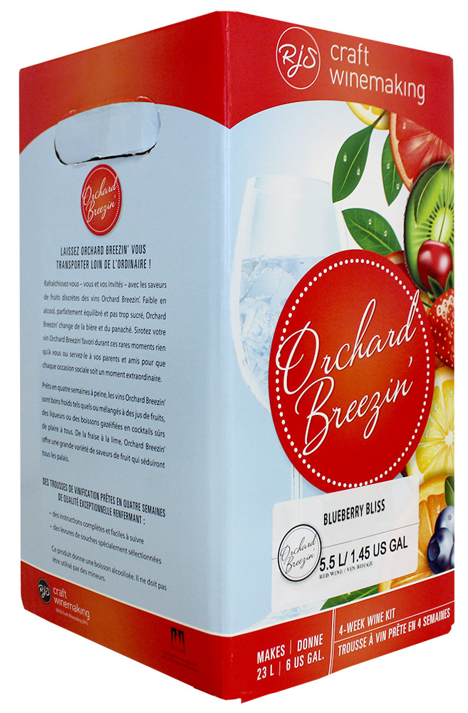Orchard Breezin Blueberry Bliss Wine Making Ingredient Kit