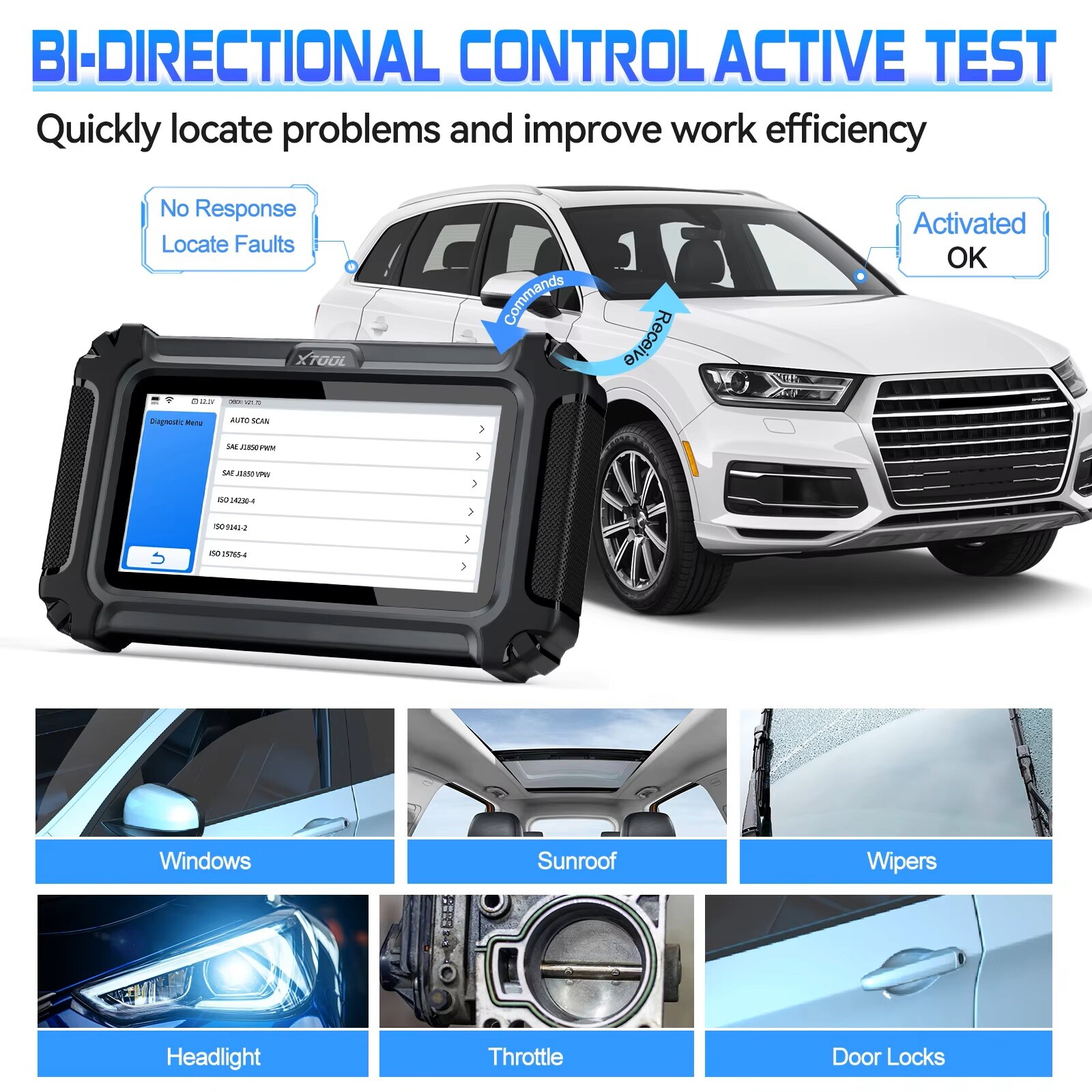 XTOOL IP500 For Buick/Chevrolet/GMC OBD2 Scanner Full Systems Diagnostic Tool