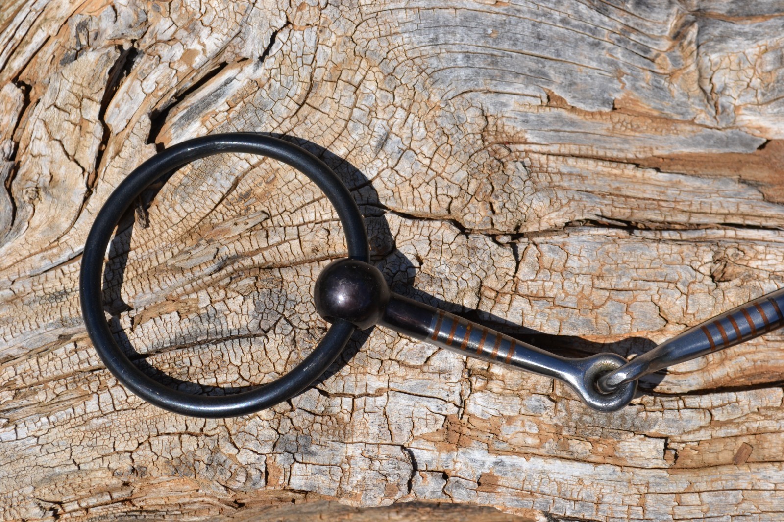 Jeremiah Watt - JWP Blued Loose Ring Snaffle Bit - 5 1/4"