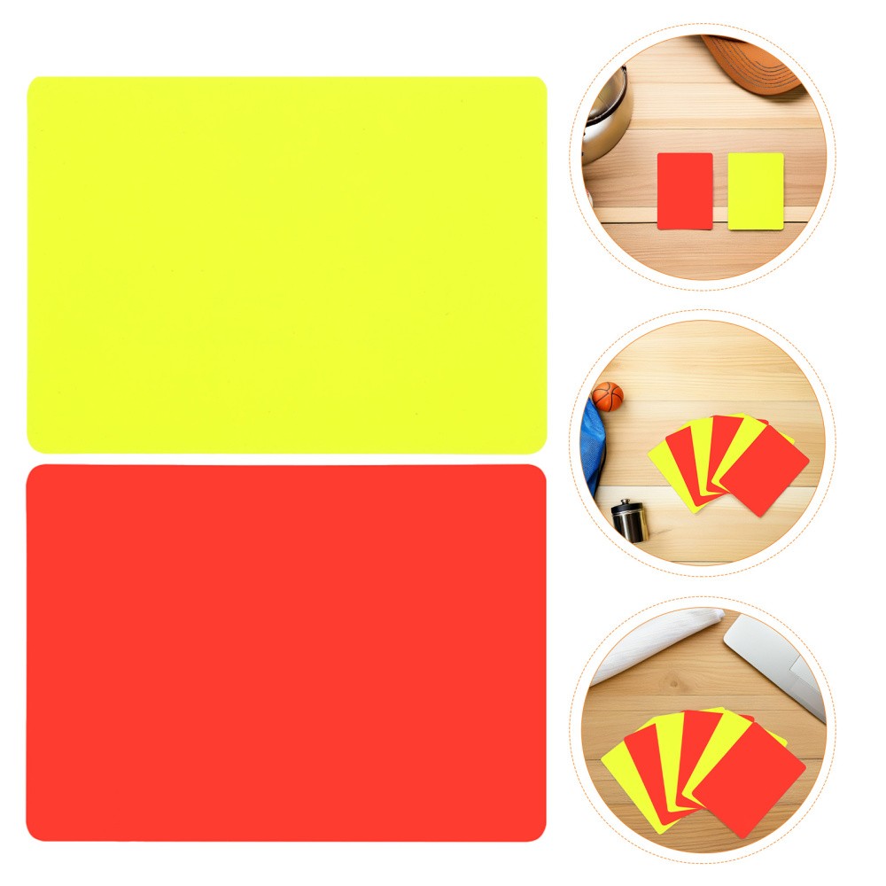 24 Pcs Soccer Standard Cards Ejection Referee Kitreferee Set Accessories