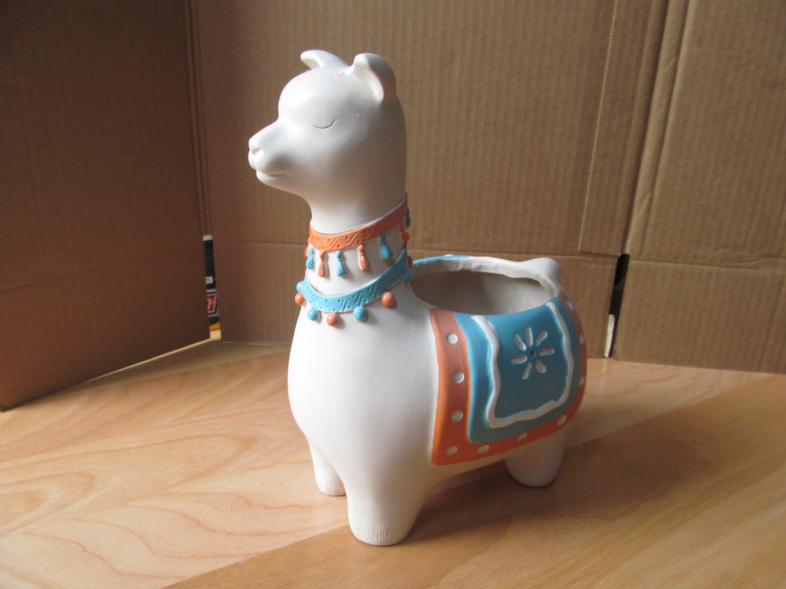 Llama Ceramic  Planter Flower pot Art Conal
