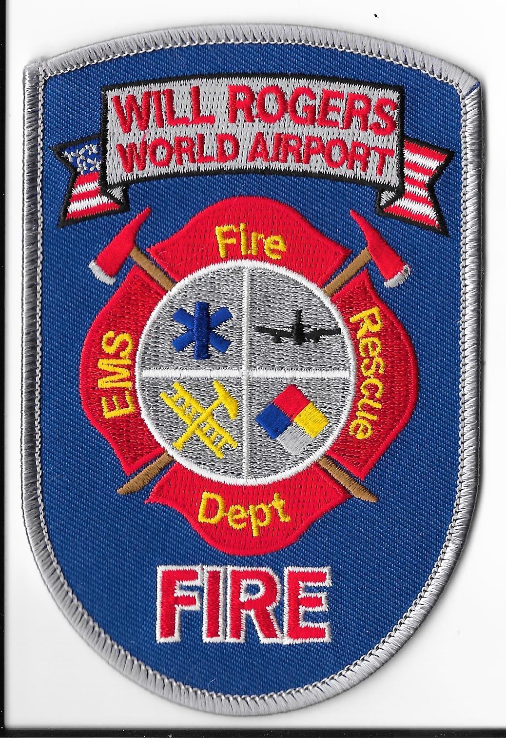 Will Rogers World Airport Fire Department, Oklahoma Shoulder Patch V1
