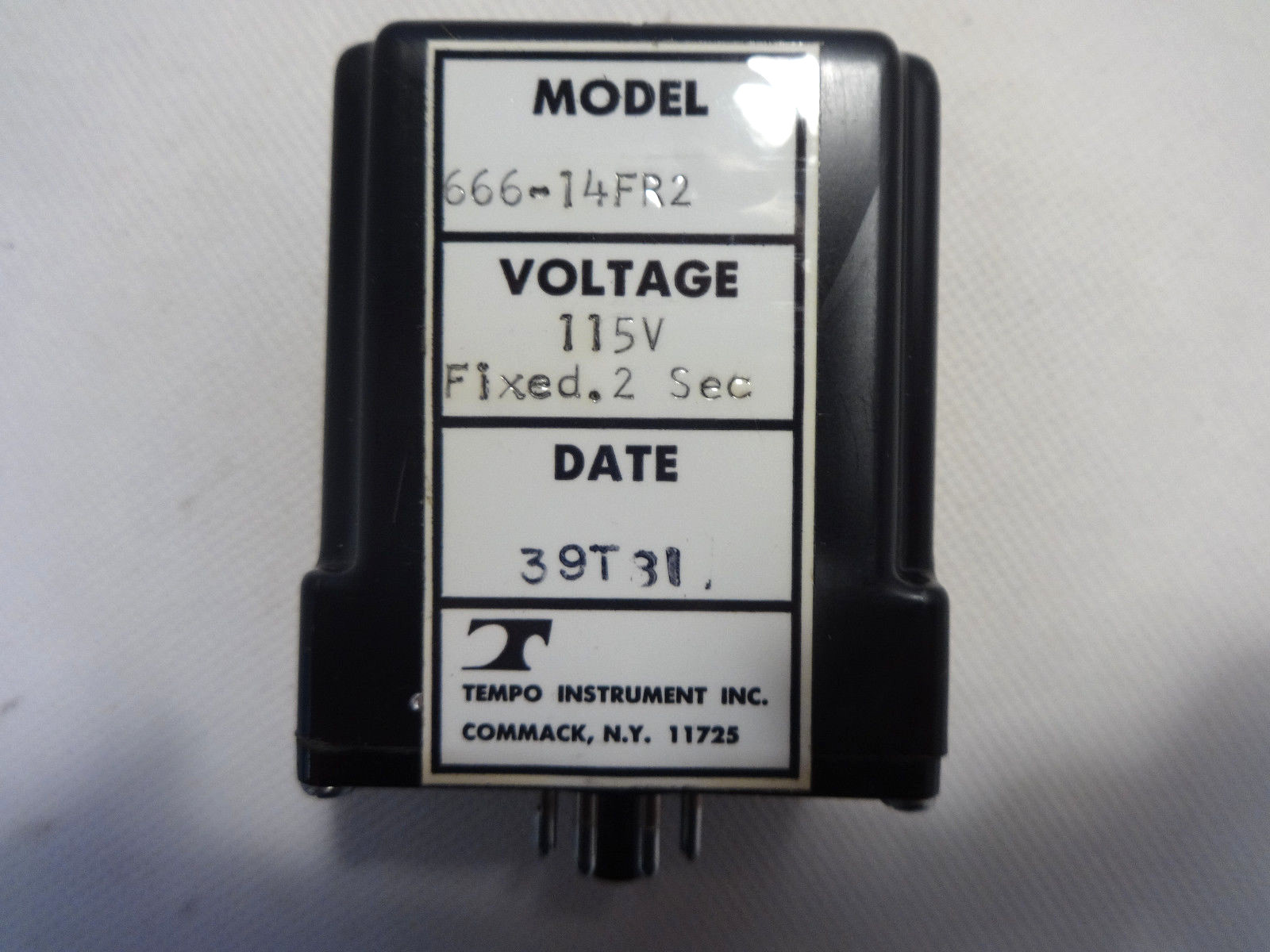 NEW NOT IN BOX TEMPO INSTRUMENT 666-14FR2 RELAY 115V FIXED .2SEC