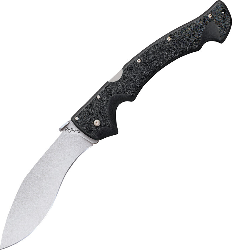 Cold Steel Rajah 2 Lockback Black Handle Stainless Folding Pocket Knife 62JL