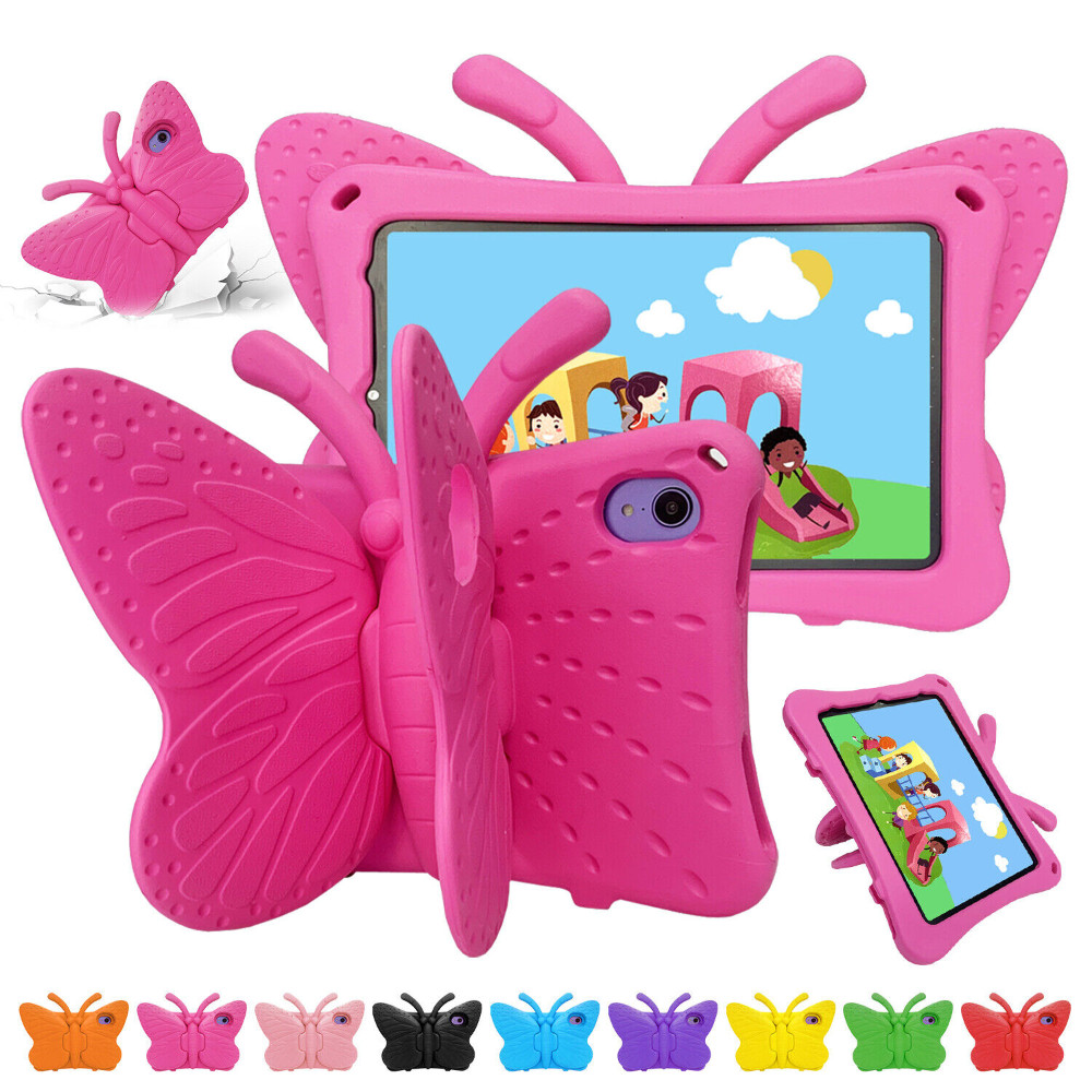 For iPad 5th 6th 7th 8th 9th 10th 11th (A16) Gen Butterfly Stand Case Kids Gift