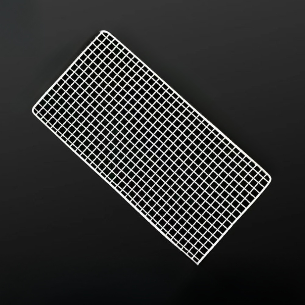 Stainless Steel Portable BBQ Grill Net Rectangle for Camping Picnic Outdoor Use
