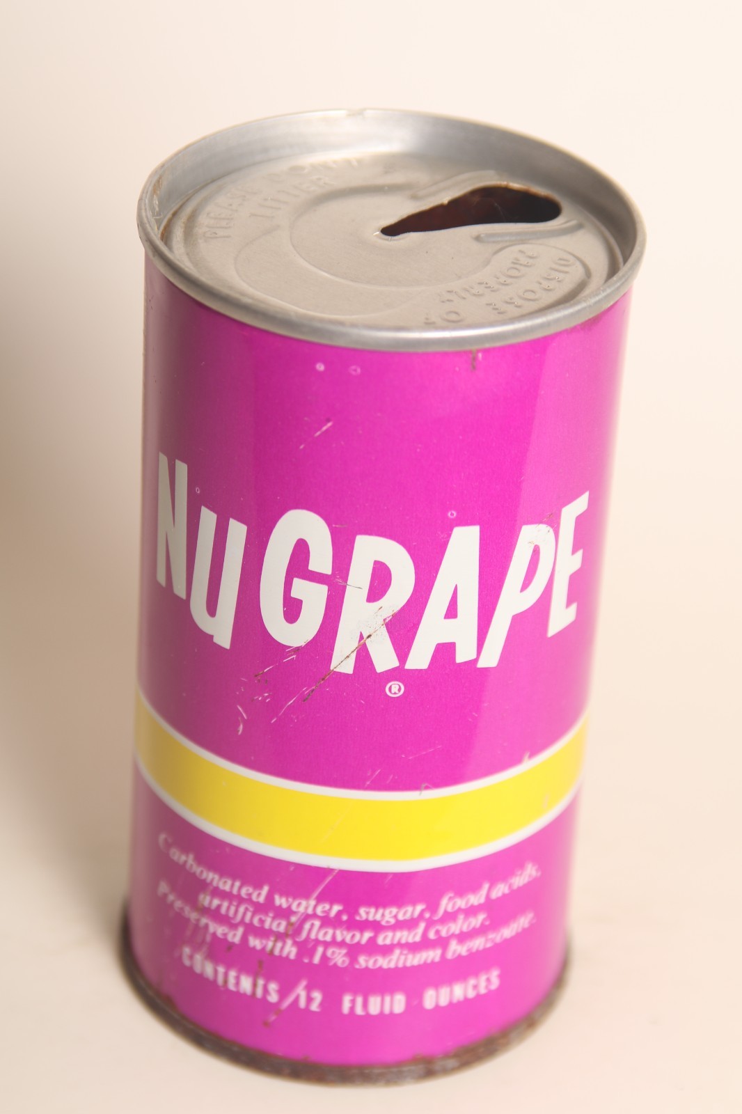 Nu Grape soda can