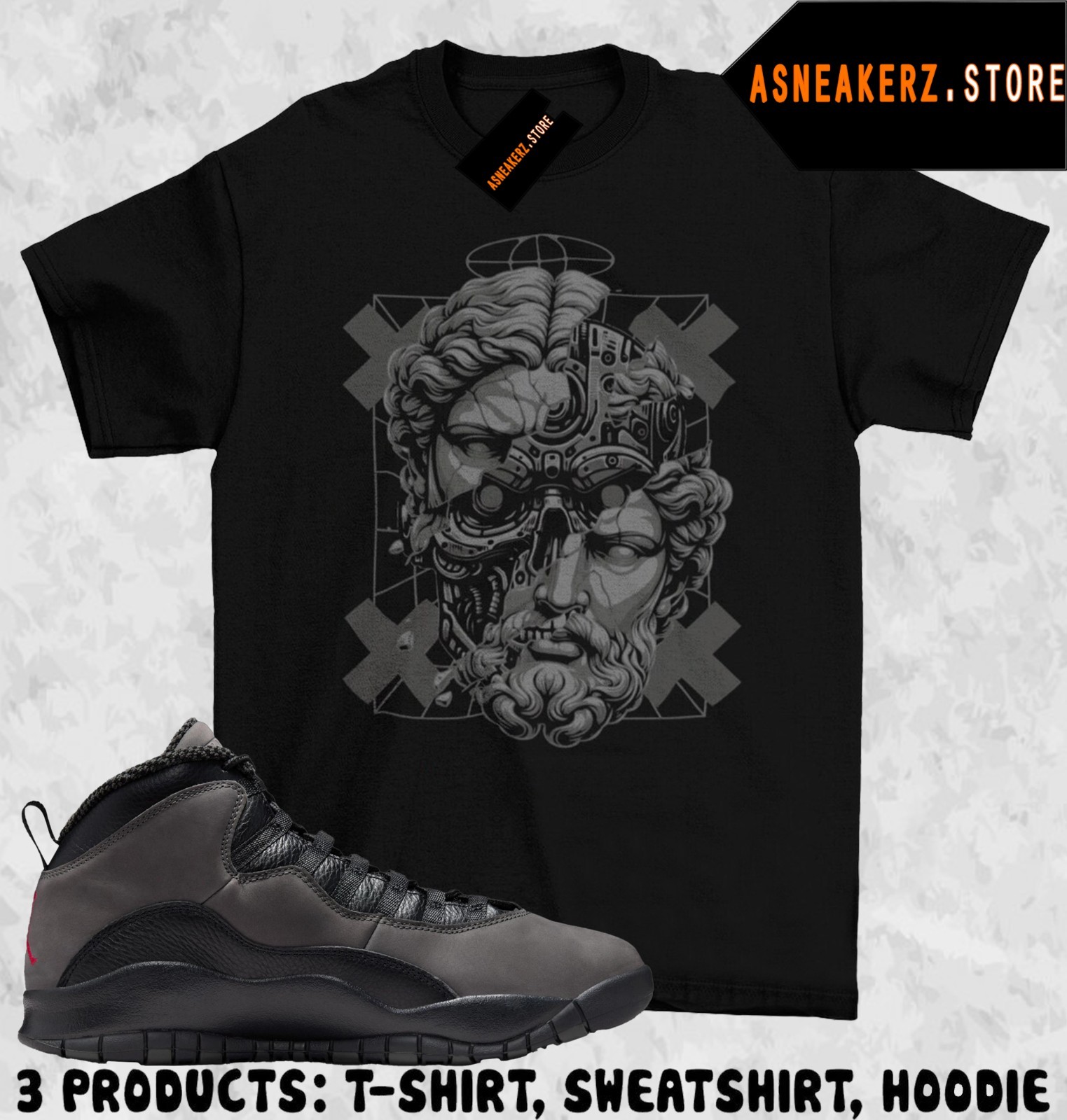 Shirt To Match AJ 10 Shadow 2025 Sneaker Matching Tee Sneakerhead Beta T-Shirt