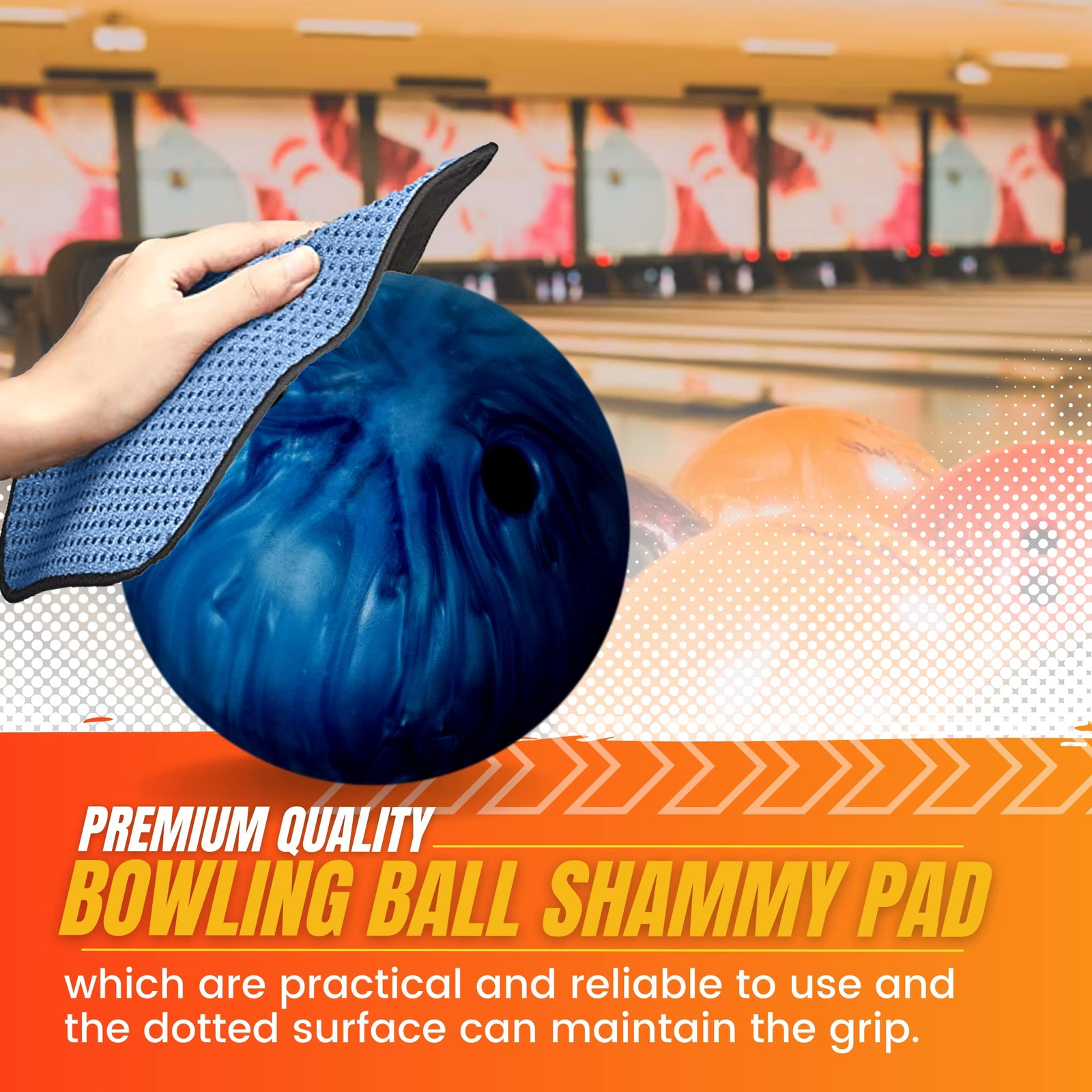 TonGass (3-Pack Multicolor Microfiber Bowling Ball Towel - Small,