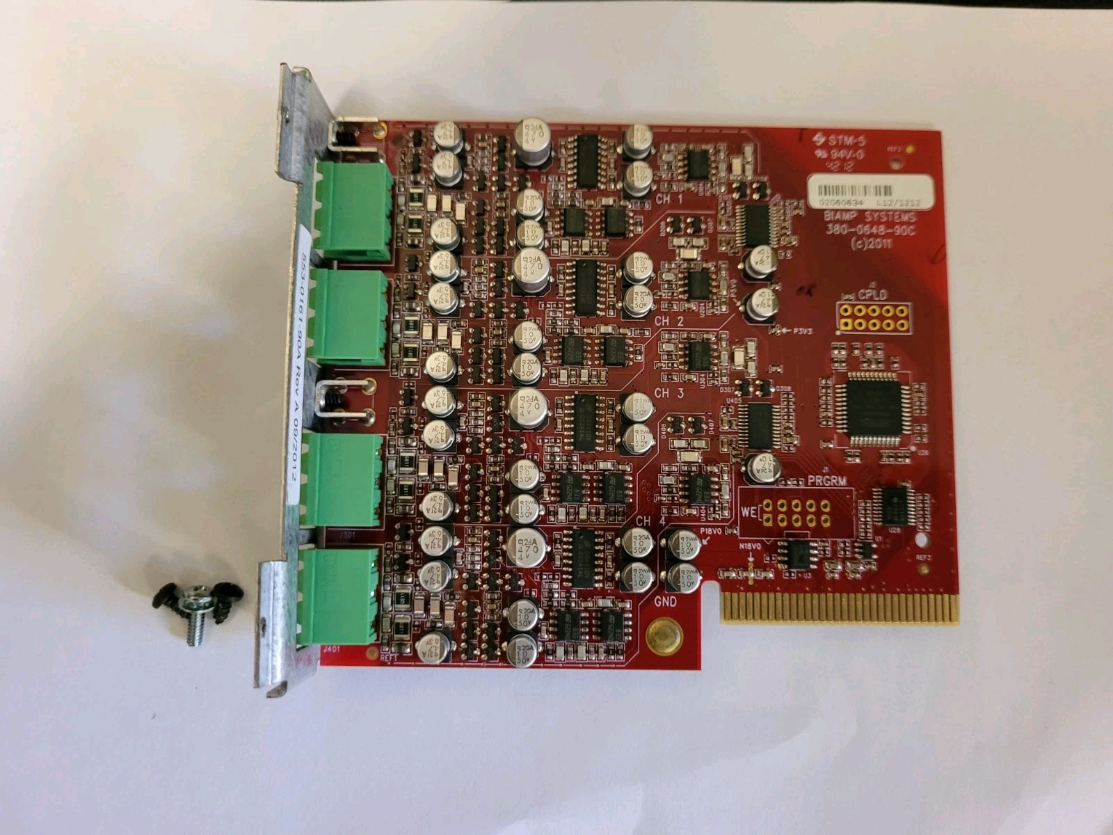 BIAMP TESIRA SIC-4 4-CHANNEL MIC/LINE INPUT CARD Module Card Server-IO