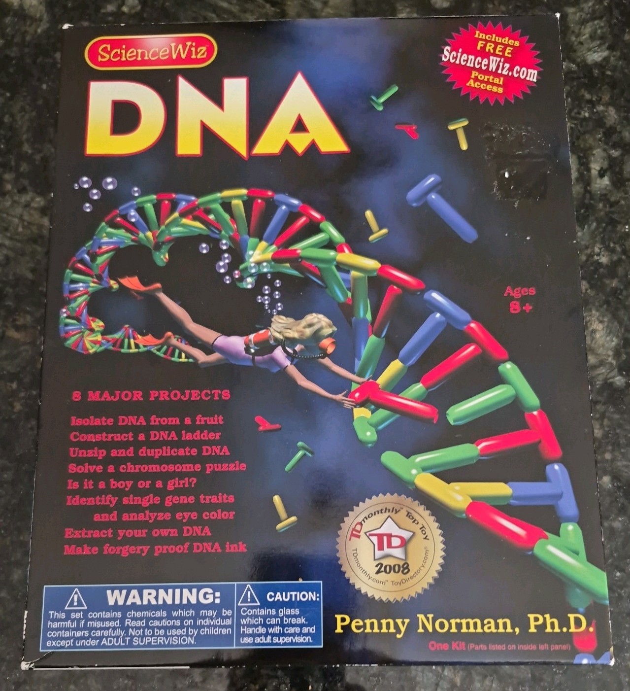 Science Wiz DNA Educational Learning Discovery Kit 8 Major Projects New Sealed