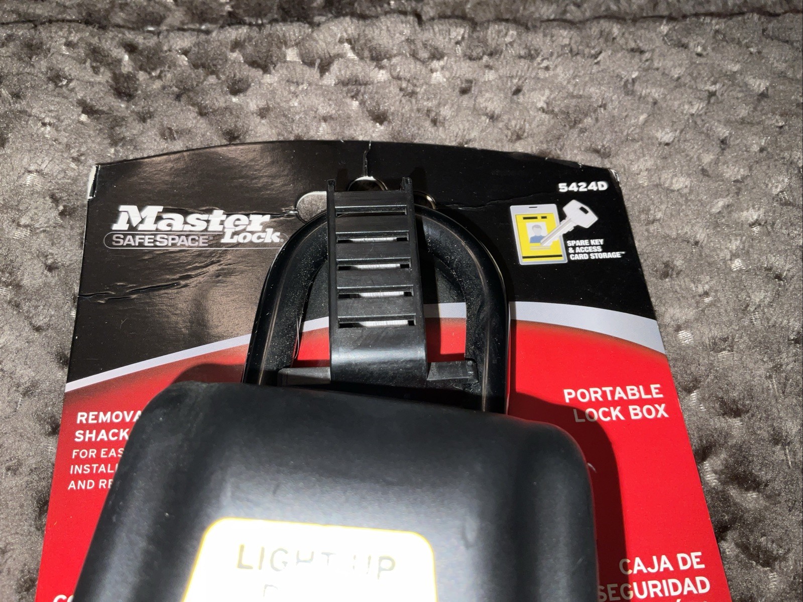 Master Lock Portable Lock Box *Light-Up Combination Dials* - Model 5424D