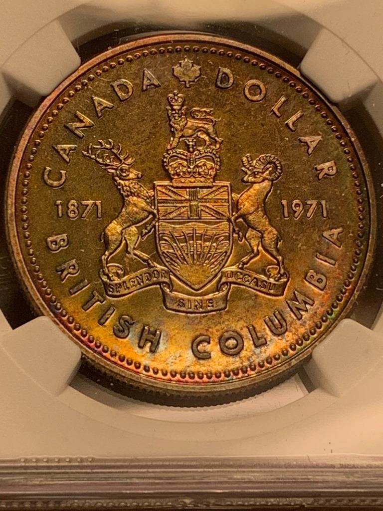 Canada 1971 Dollar Specimen 66 Gorgeous Toning SKU# 34643