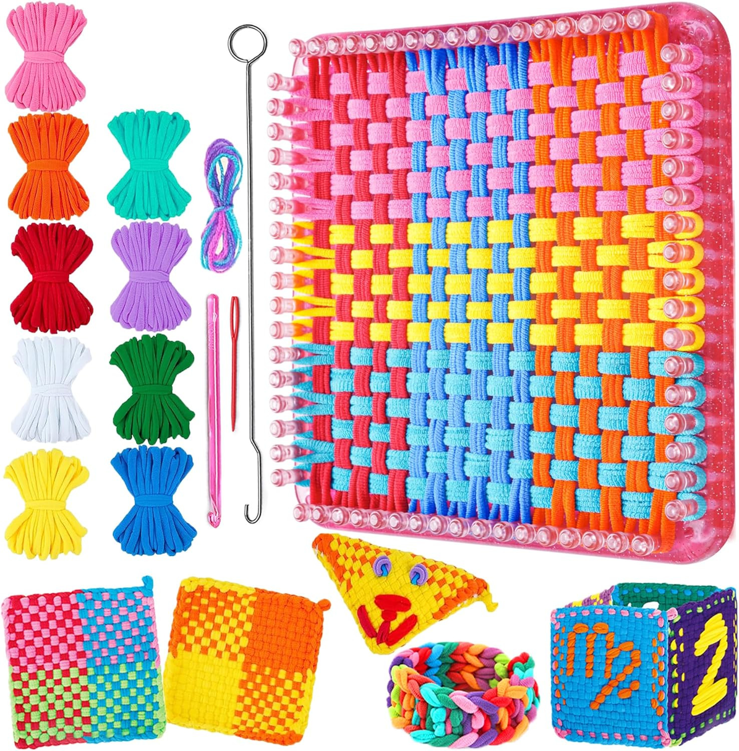 REENLIV Upgraded Weaving Loom Kit Toys for Kids & Adults, DIY Arts & Crafts, Eas