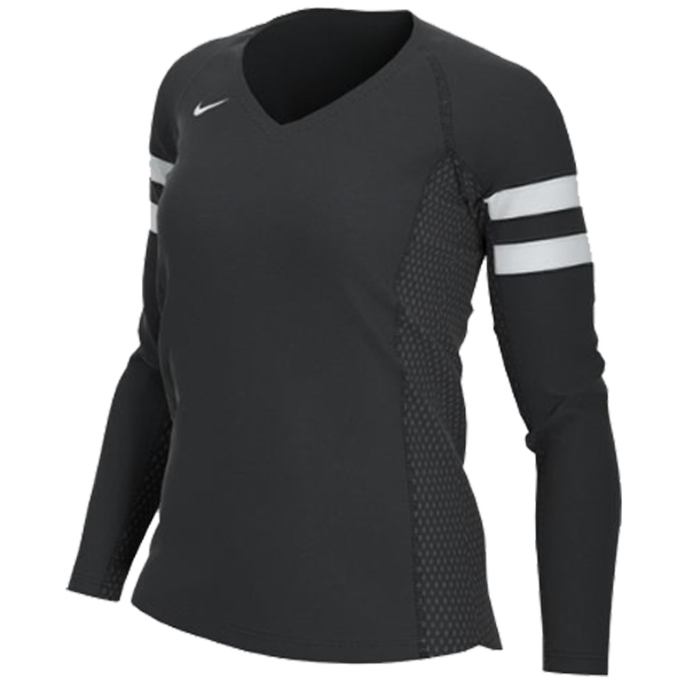 Nike Club Ace Long Sleeve Volleyball Jersey Women's XS S Black CZ1429