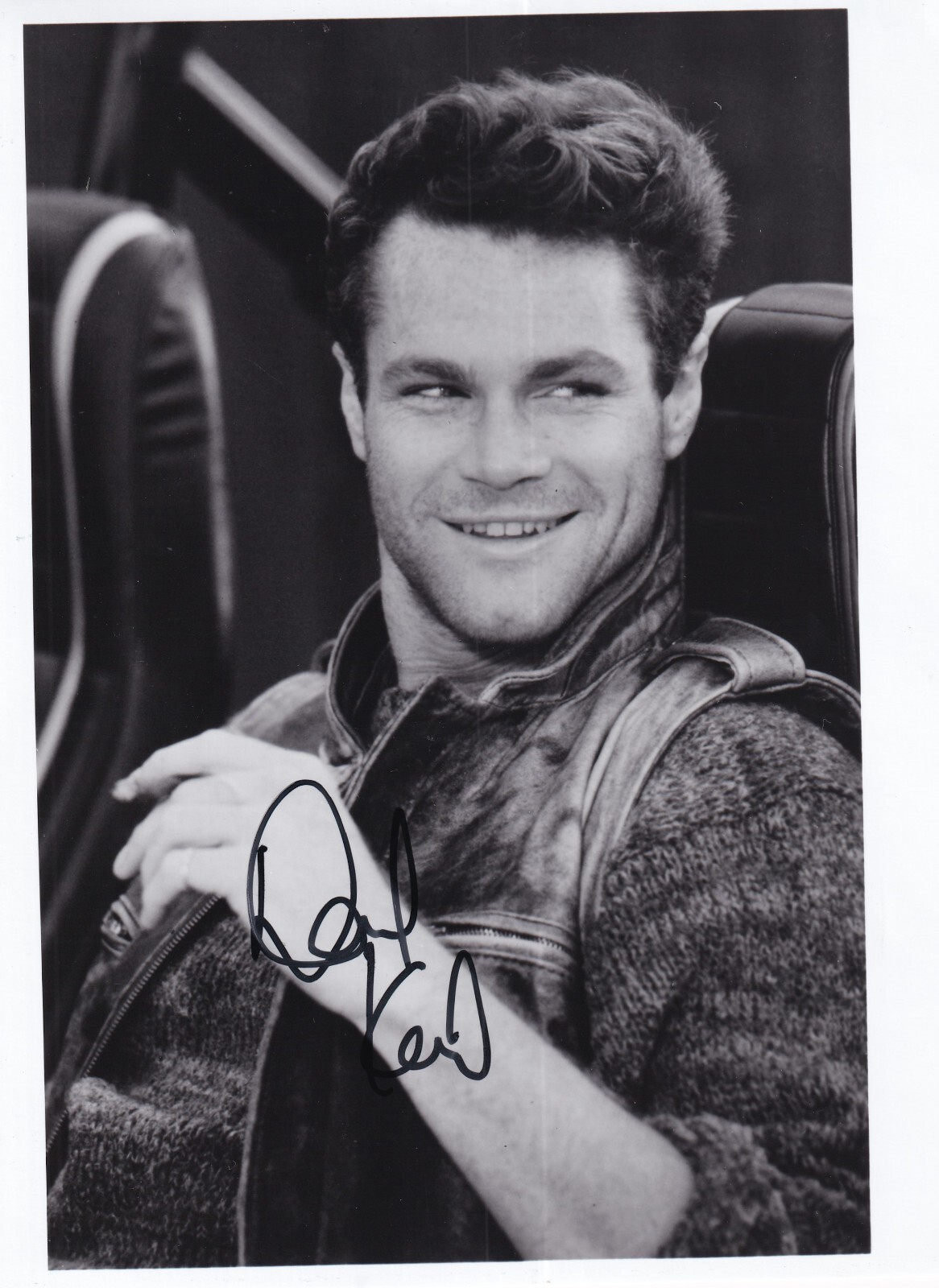 David Keith e.g. An Officer and Gentleman" - Large Photo Original Signed