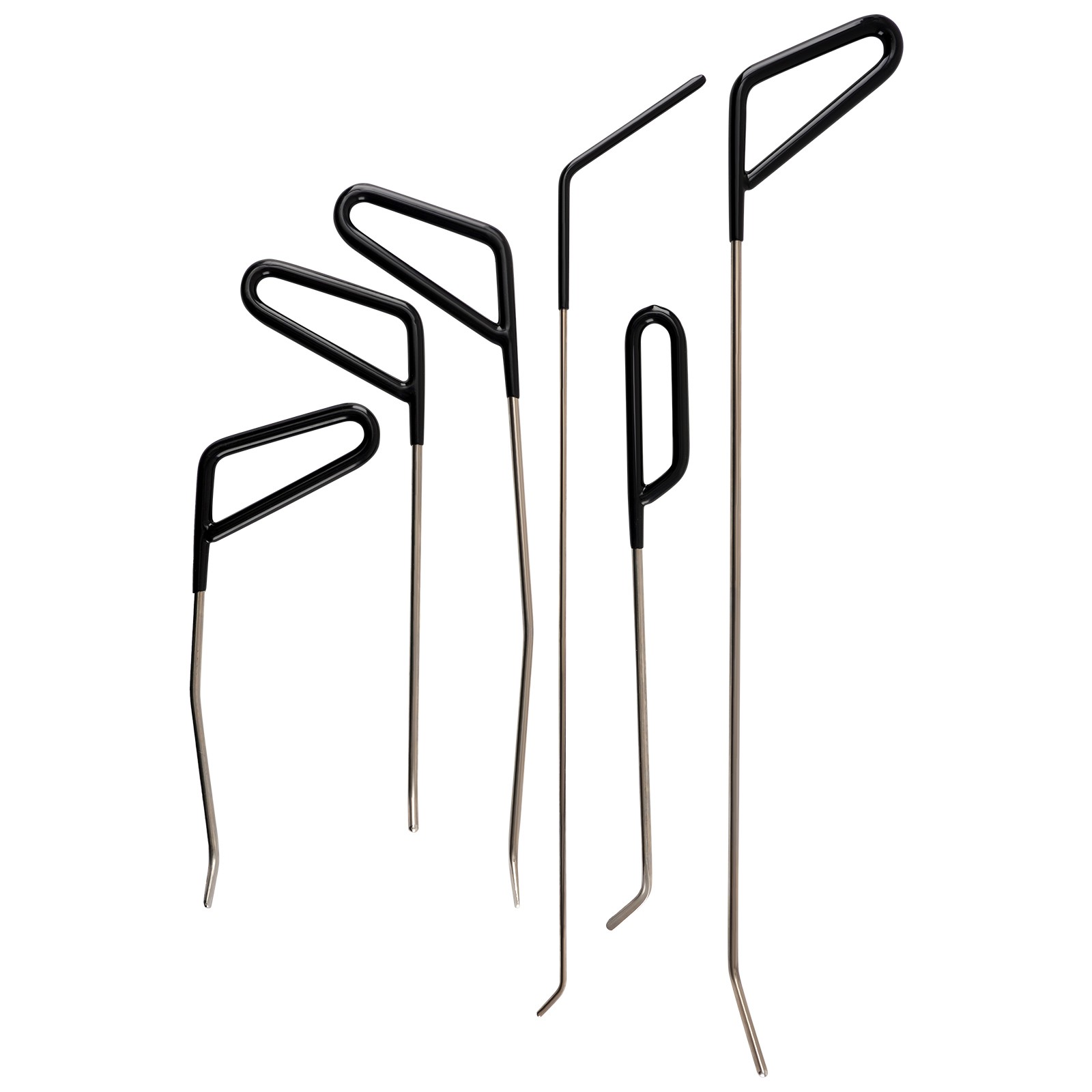6pcs Dent Repair Tools Stainless Steel PDR Removal Kit Rods 26-57cm Set@6OGQ