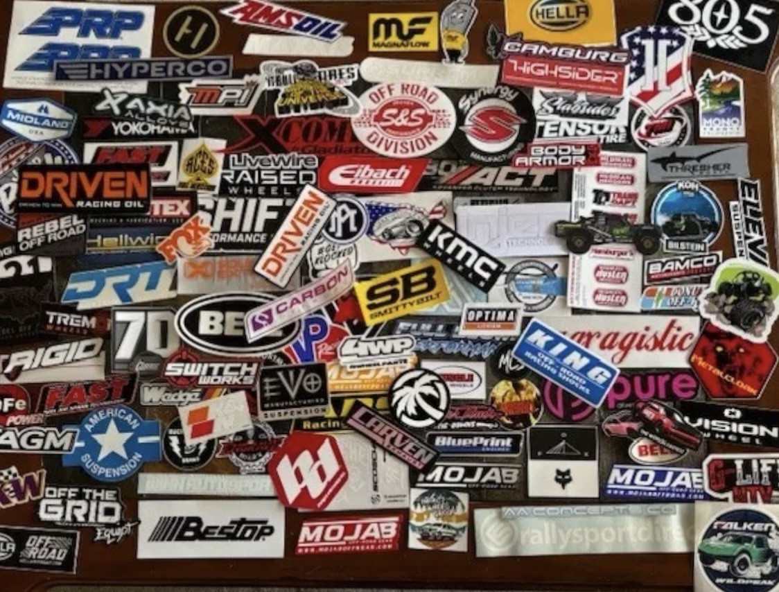Mix 45pcs Decals Stickers Offroad racing overland trails adventure rv trophy utv