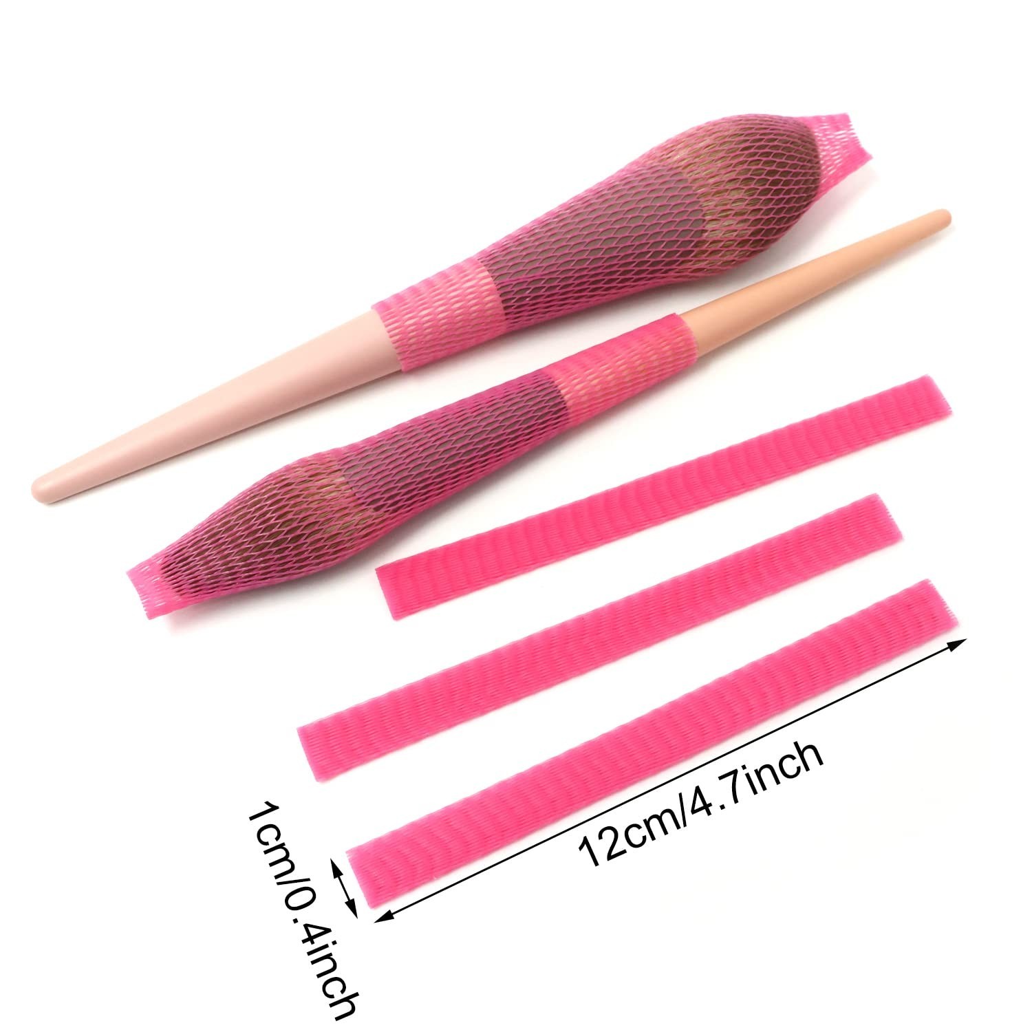 "Honbay 100PCS Makeup Brush Protector Reusable Expandable Mesh Cover for Make...