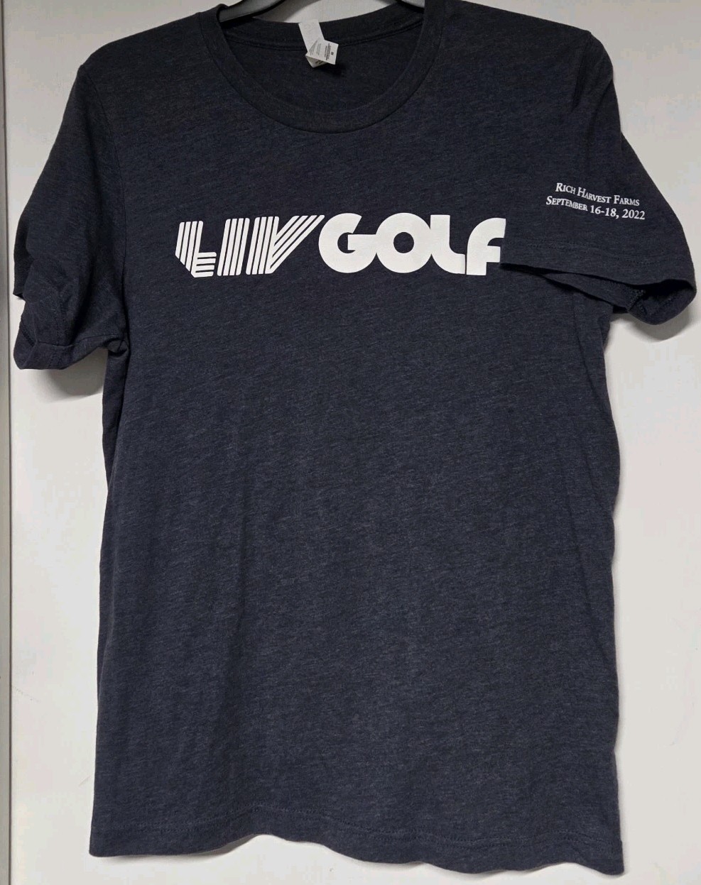 LIV Golf Rich Harvest Farms September 16-18 2022 T-Shirt, Sz M
