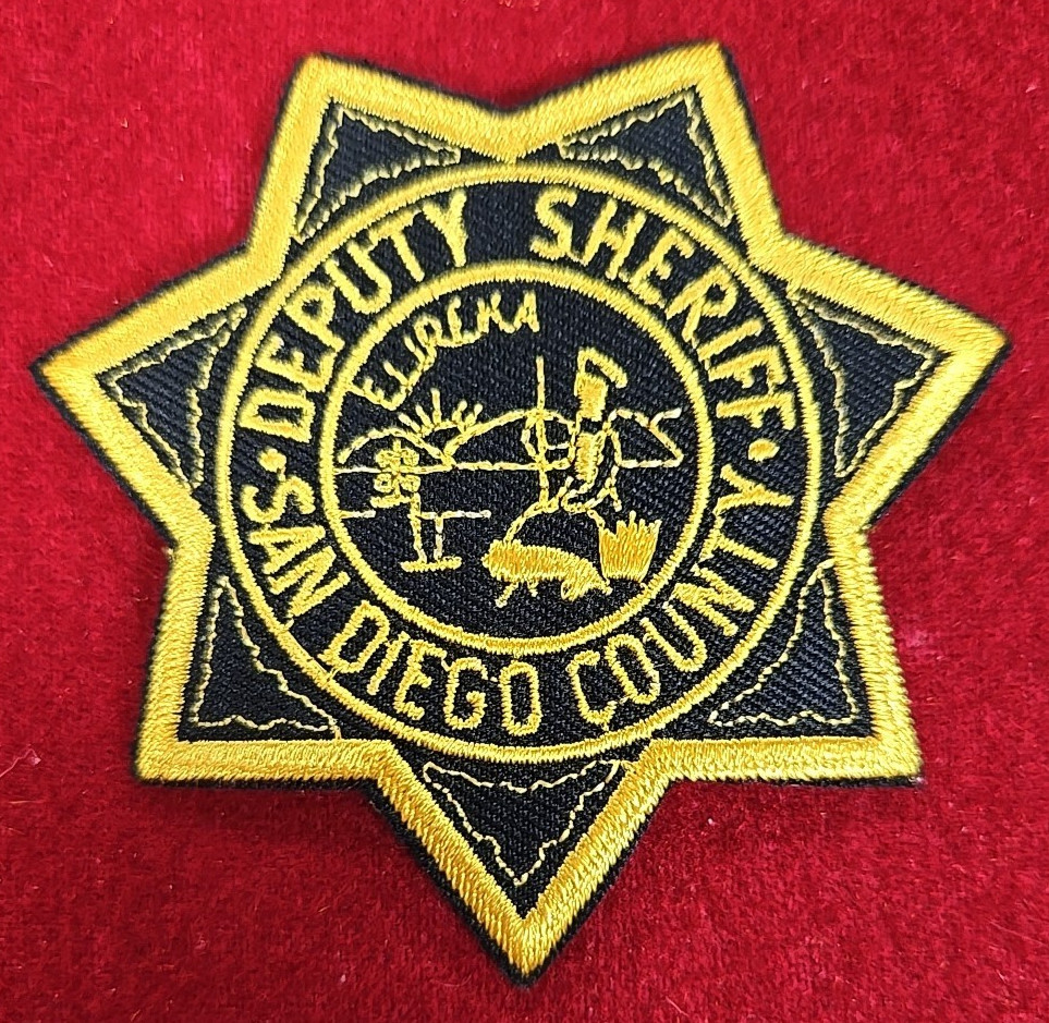 SAN DIEGO COUNTY CALIFORNIA small DEPUTY SHERIFF POLICE PATCH