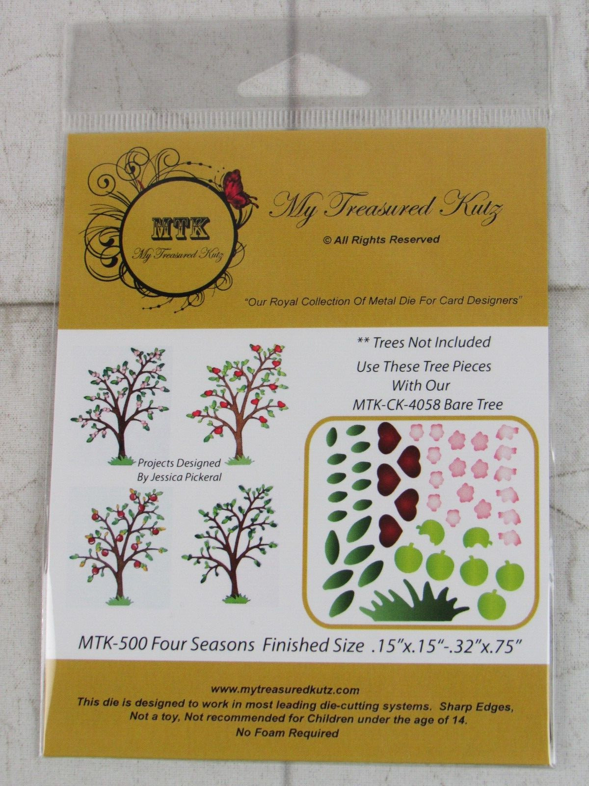My Treasured Kutz, Metal Die, Four Seasons, MTK-500