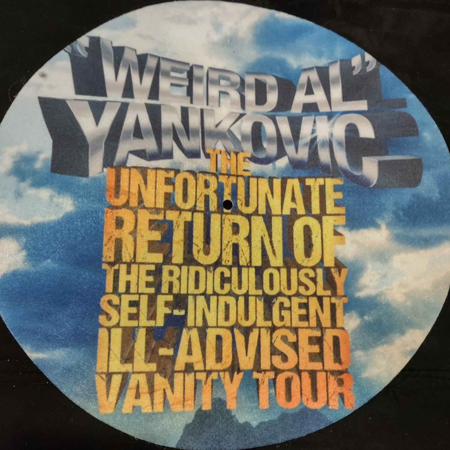 Weird Al Yankovic tour slipmat 2022