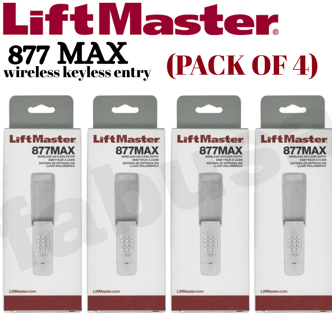 LiftMaster 877MAX Garage Door Opener Keypad Remote Keyless Entry Wireless P#4