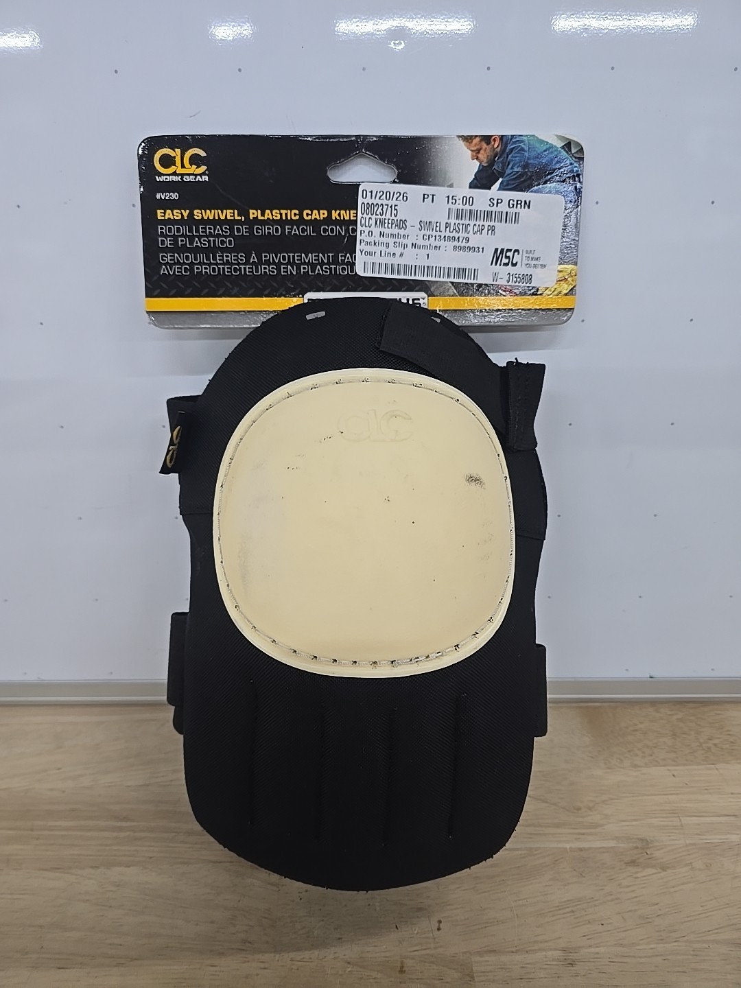 CLC Kneepads WORK GEAR  V230 Stitched Plastic Cap Swivel New