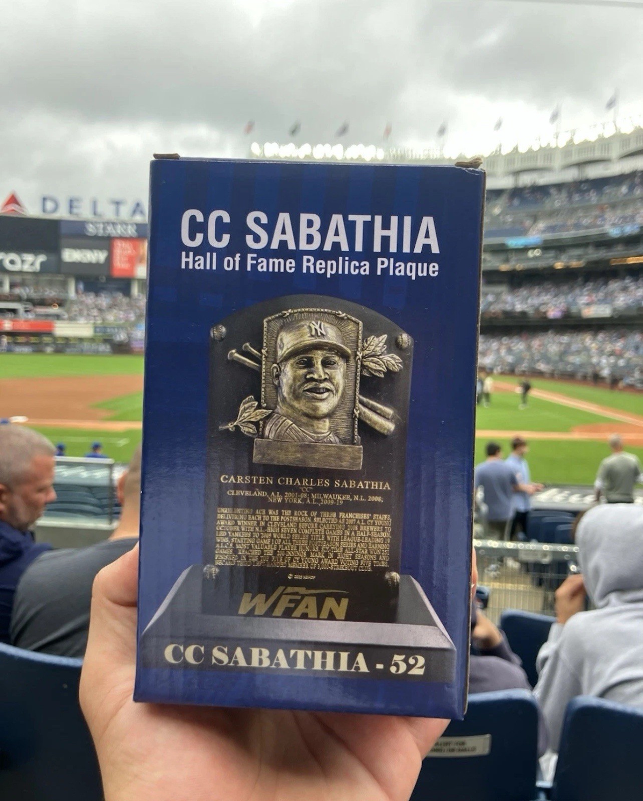 CC Sabathia SGA Hall Of Fame HOF Plaque Night 9/7/25 Yankees *IN HAND*🔥