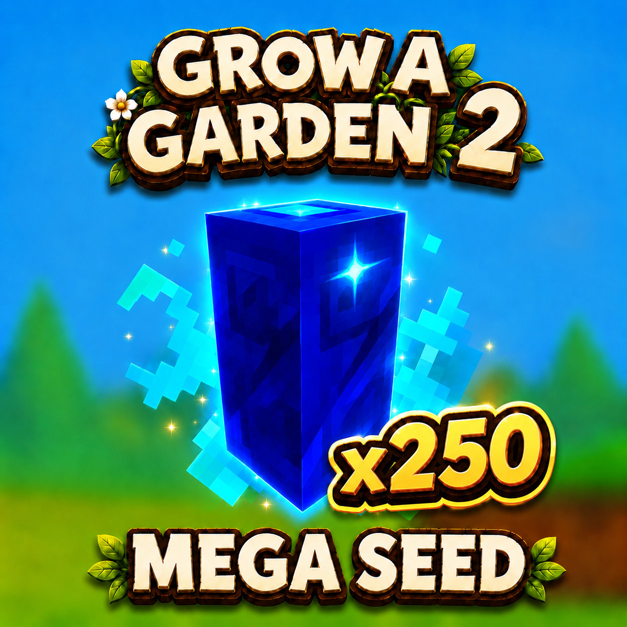 🎊 250x Mega Seed 🌱 Grow 🪴 a Garden 2 🌳