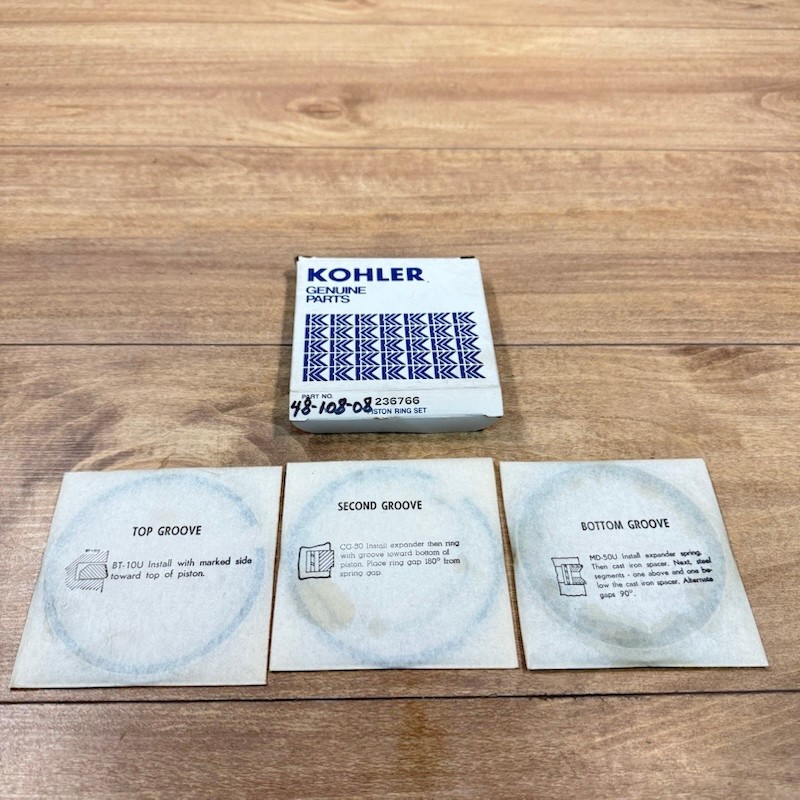 New KOHLER OEM NOS PISTON RING SET / .030" OVER / 48 108 08