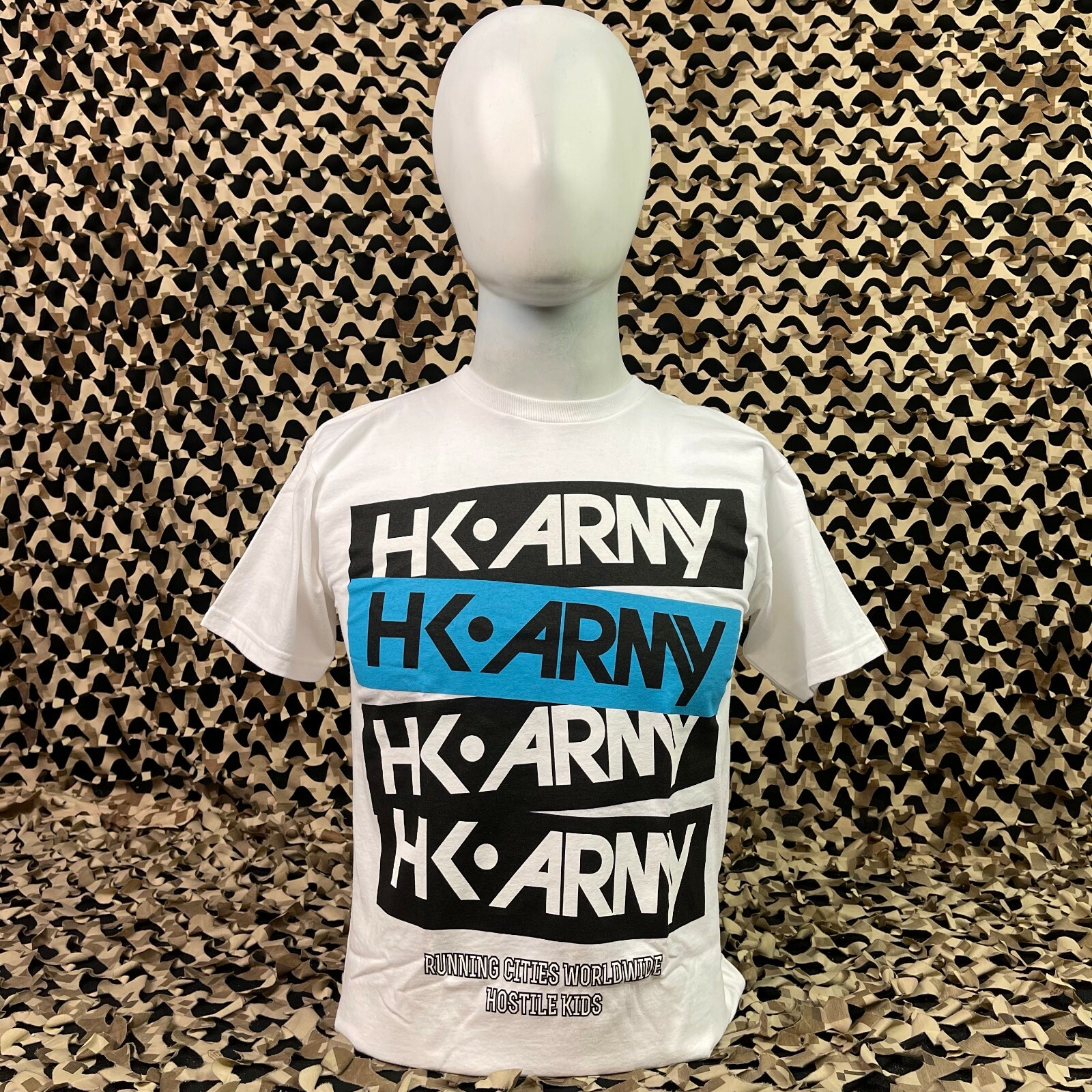 NEW HK Army Posted Paintball T-Shirt - White - Medium