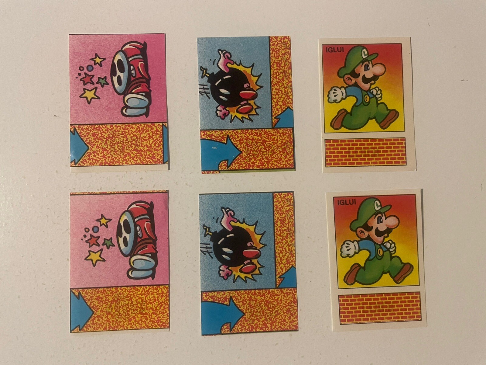 1989 Nintendo Sticker 15 Lot Luigi Mario Link Foreign French US Seller