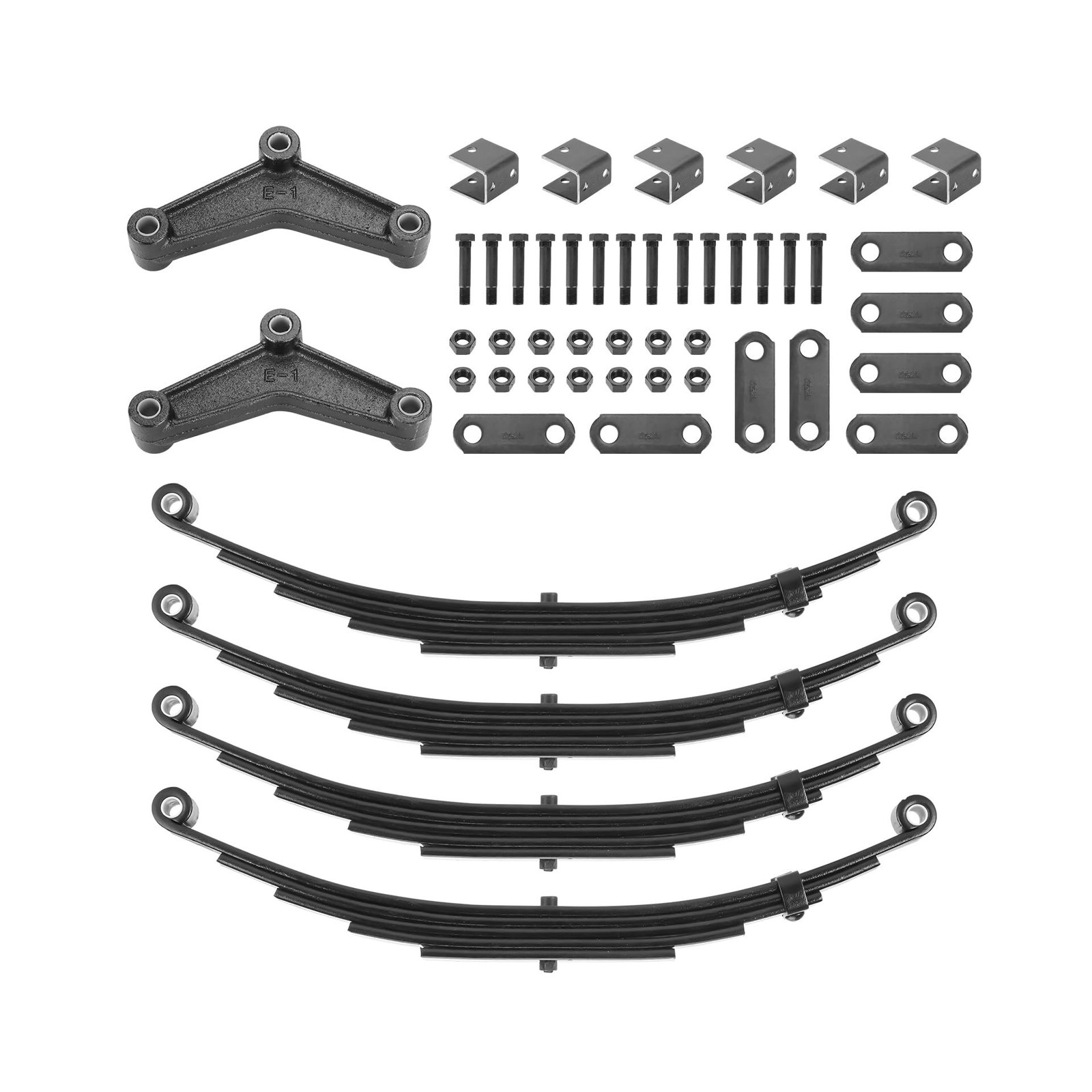 Tandem Trailer Leaf Spring 5 Leaf Double Eye 3000 lbs Cap for 6000 lbs Axle S...