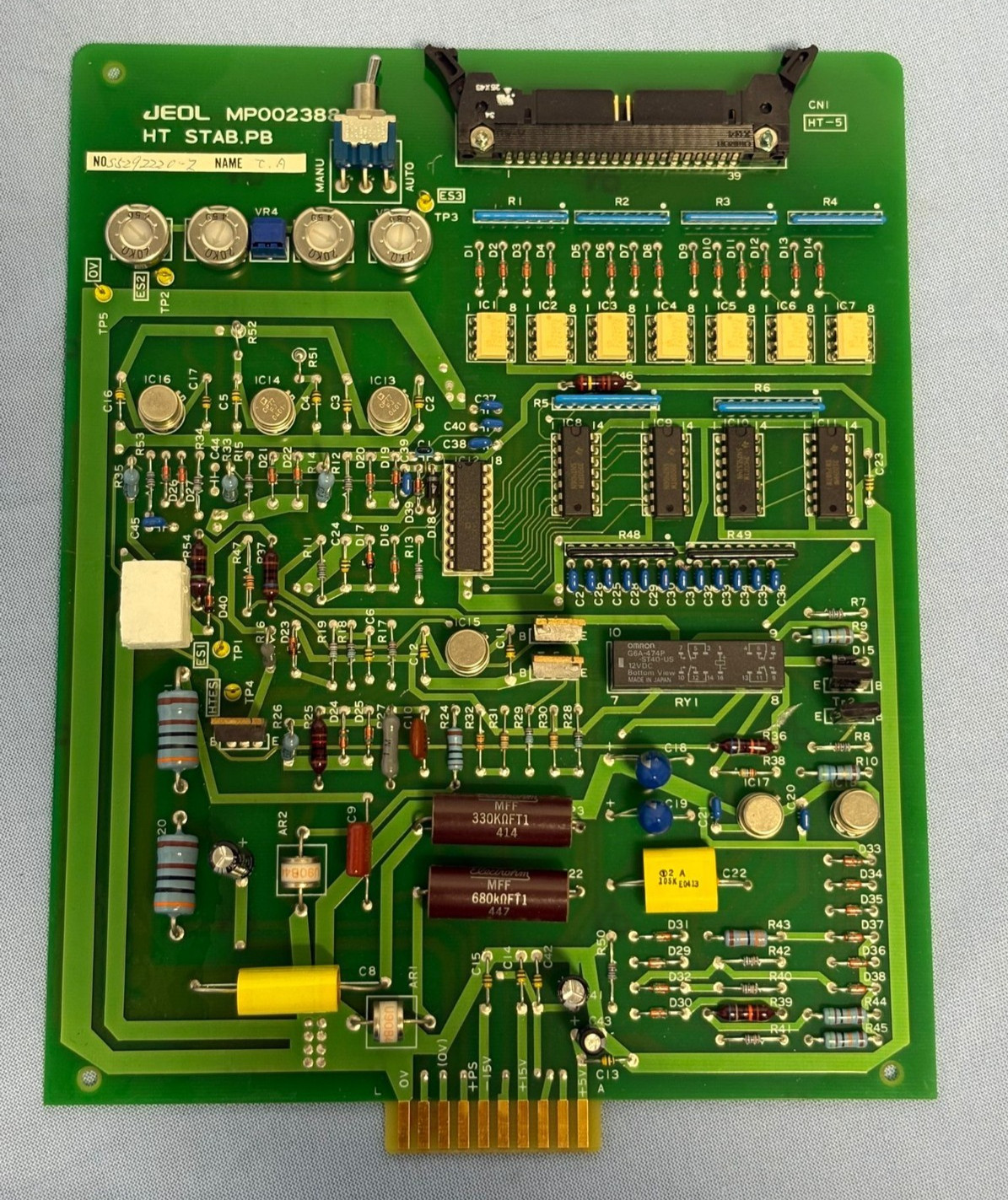 Jeol HT STAB.PB PCB Circuit Board Part MP002388-03 for JEM-1011 TEM Microscope