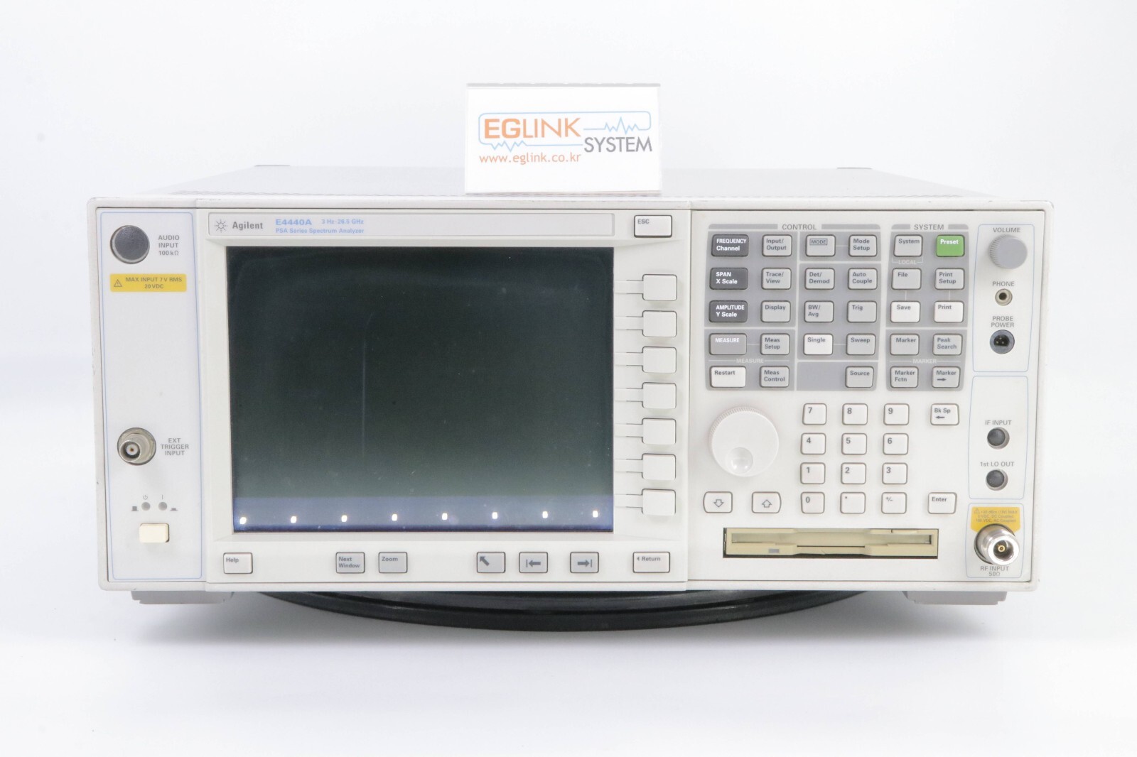 Agilent E4440A Spectrum Analyzer opt 1DS(100 kHz to 3 GHz built-in preamplifier)