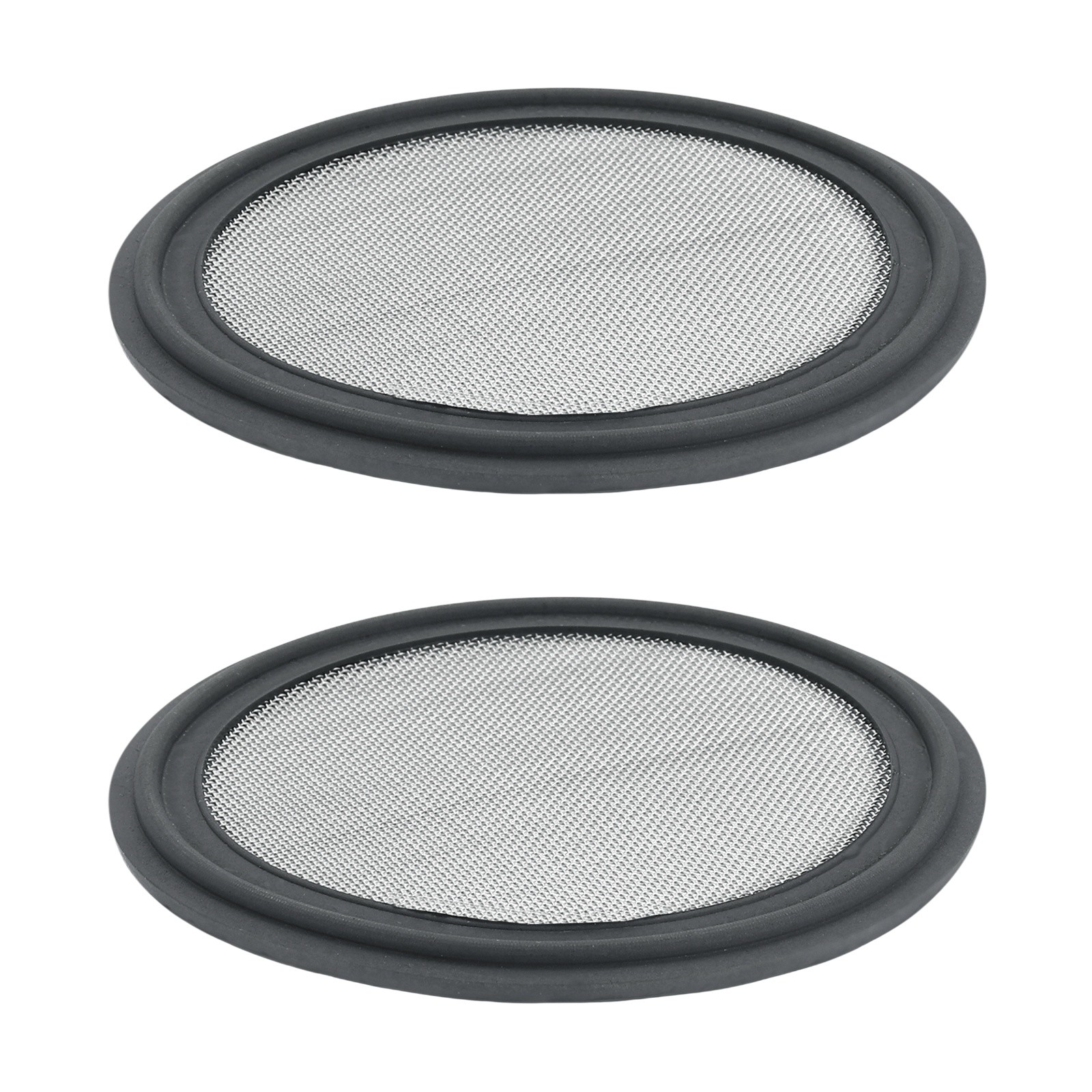 2Pcs 2.5'' FKM Sanitary Gasket, 40 Mesh Sanitary Filter Gasket, Grey