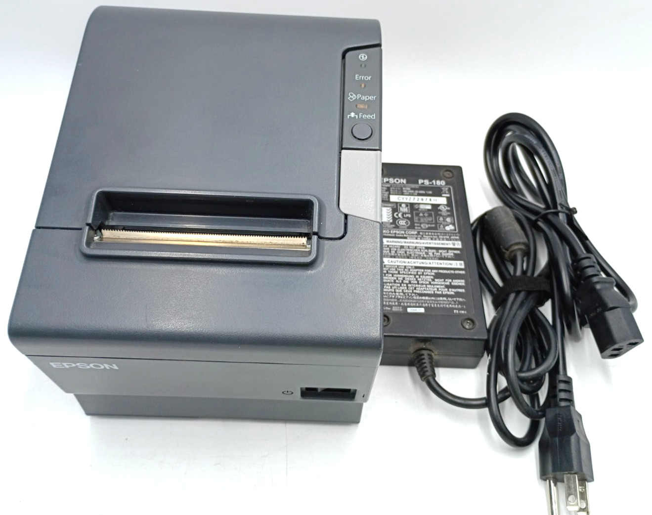 Epson TM-T88V Thermal Receipt Printer w/Power Supply, USB Model M244A WIFi UBR04