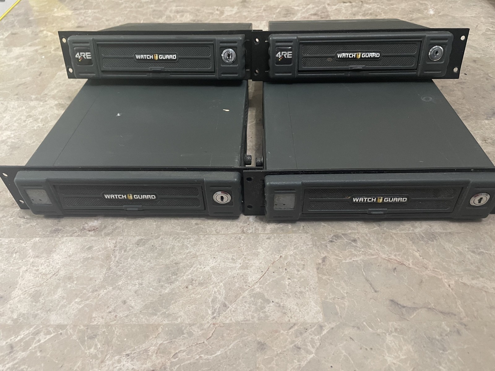 LOT of 4 Watch Guard 4RE DVR Video Management WGA00480-101 AS-IS