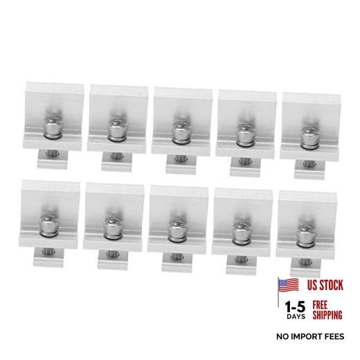 Universal Solar Panel Clamp Kit—Aluminum Z Brackets—40mm for RV and Roof—40mm