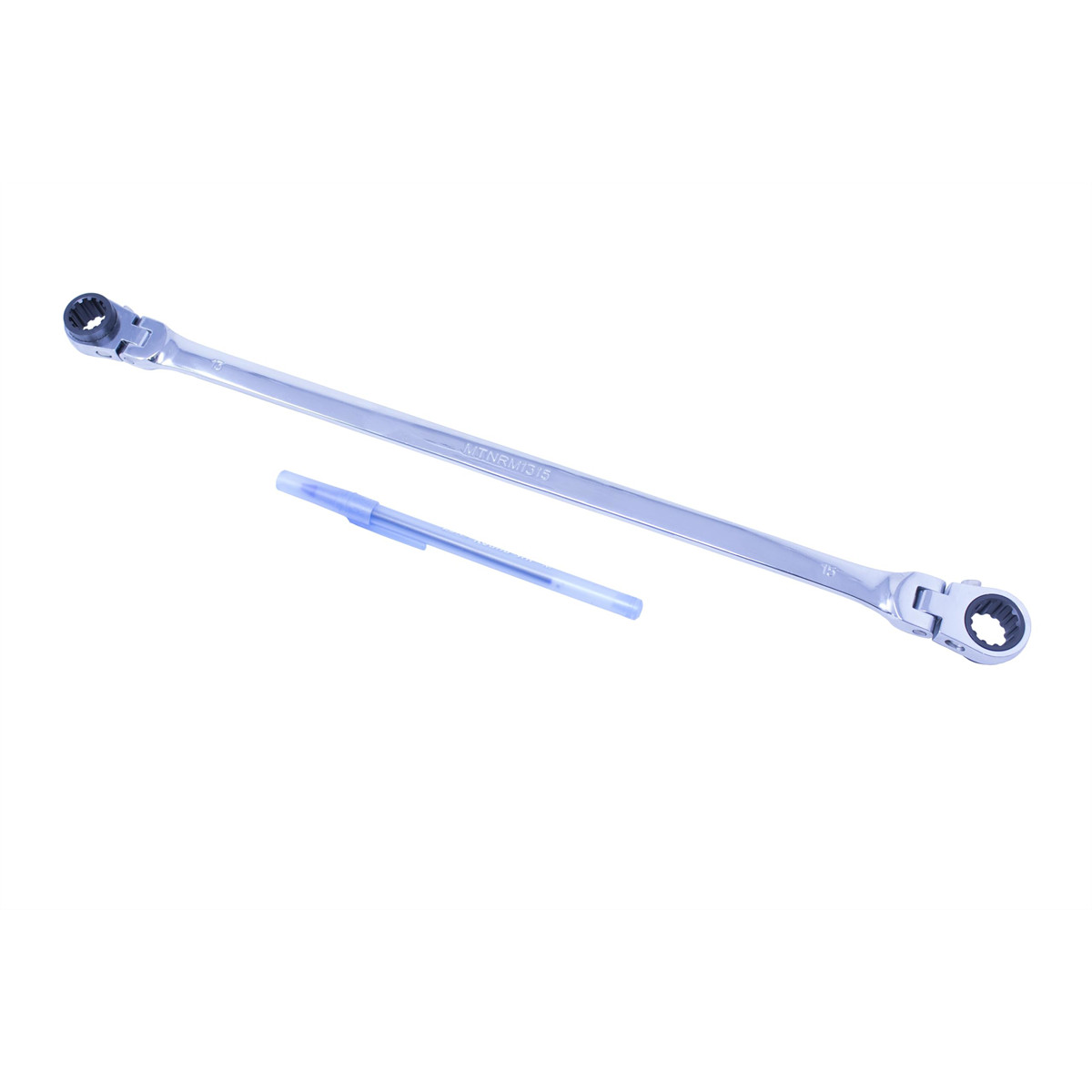 Mountain EX-PFFGBXZ16181 13x15mm Double Box Universal Spline Ratcheting Wrench