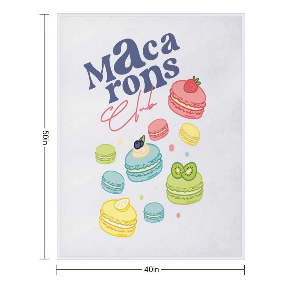 40 x 50 INCHES Illustrations Graphics Front Print Flannel Throw Blanket 6364-44