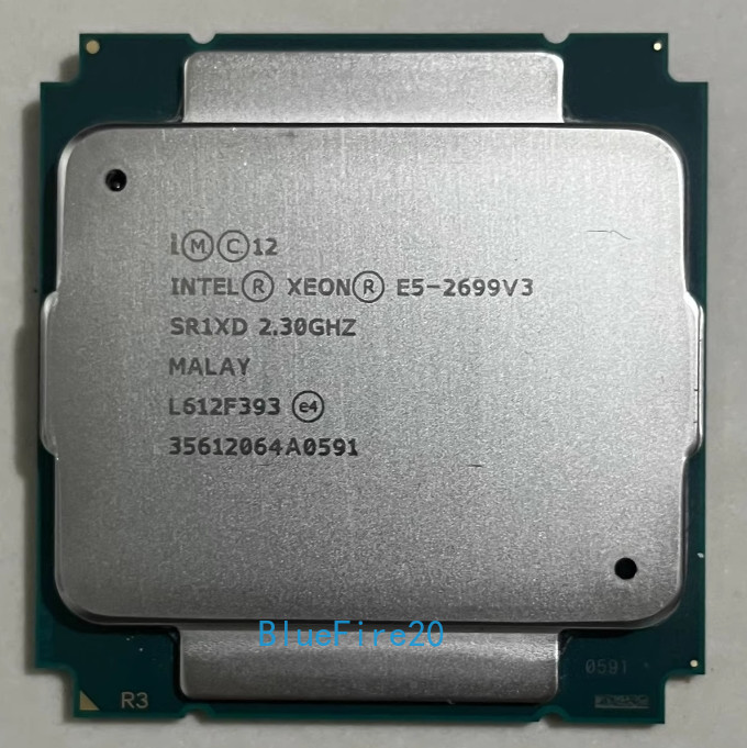 Intel Xeon E5-2699 V3 2.3GHz 18 Core 36Threads 45M L3 Cache LGA 2011-3 Processor