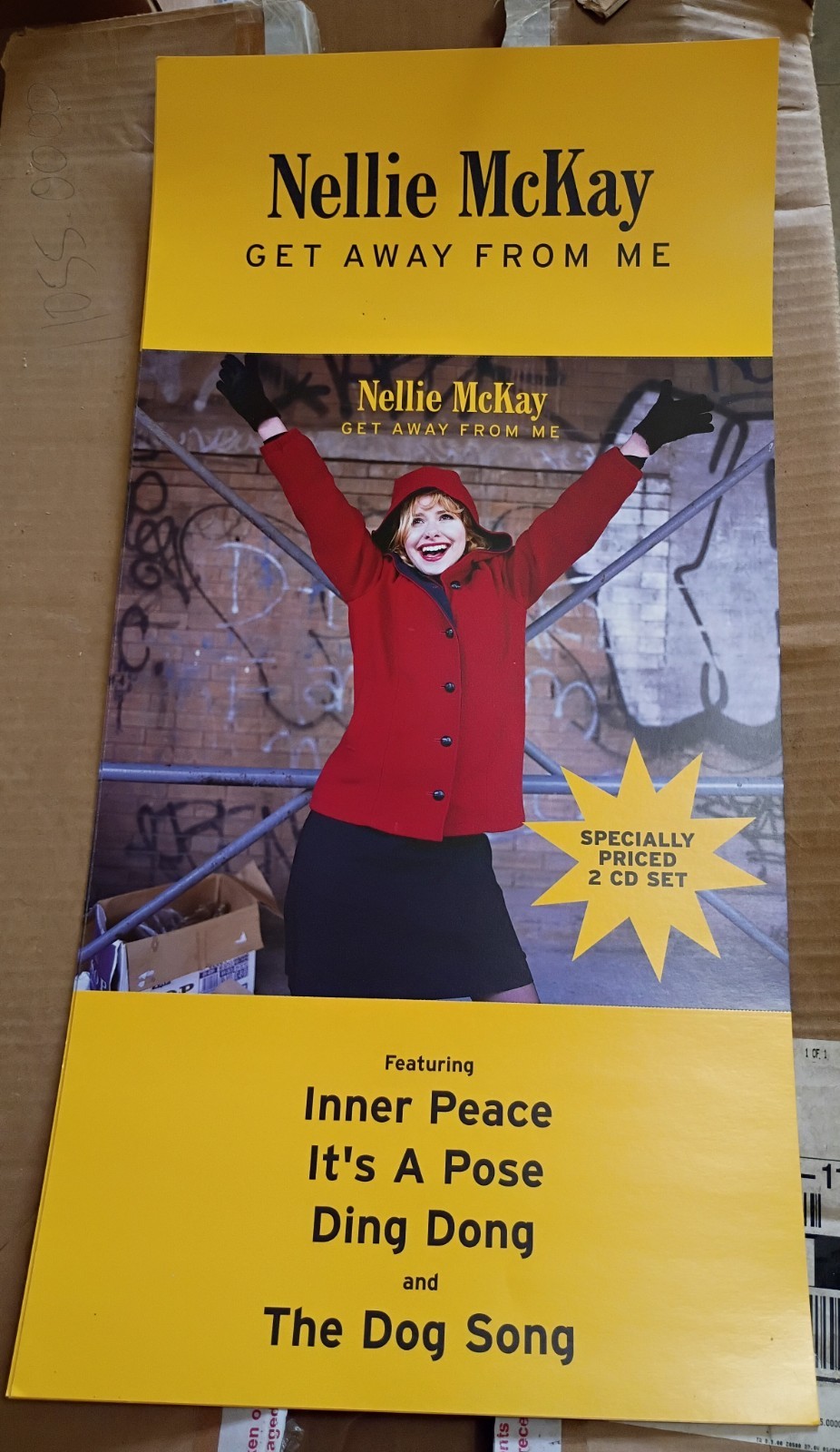 NELLIE McKAY Vintage 2004 DOUBLE SIDED PROMO POSTER FLAT for Get CD MINT 12x24