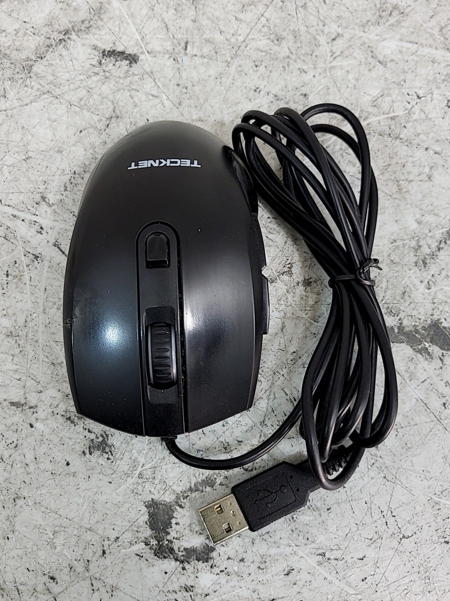 TECKNET UM017 MGT491 USB Wired Mouse Black