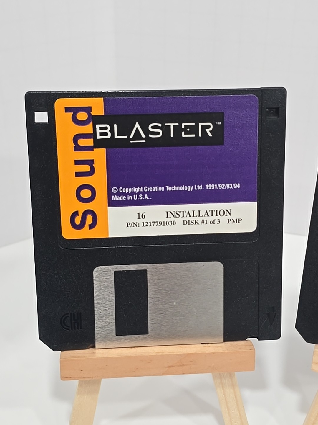 🕹 Vintage Creative Technology Sound Blaster 1994 Install Apps 3.5" Floppy Disks