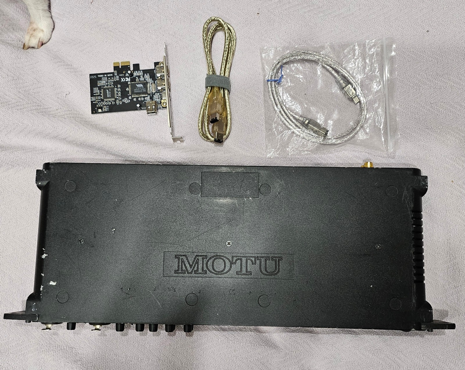 Motu 828mk3 with firewire computer card
